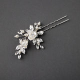 Porcelain Flower Wedding Hair Pin - Hair Pins - Cassandra Lynne