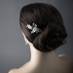 Porcelain Flower Wedding Hair Pin - Hair Pins - Cassandra Lynne