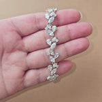 Beautiful white gold plated cz wedding bracelet from Cassandra Lynne