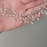 CZ Vine Collar Wedding Necklace & Earrings