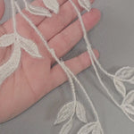 Lace Vine Appliques Ivory Wedding Veil detail