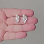 Vintage Inspired Pearl Bridal Necklace and Earrings