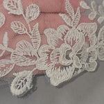 ivory Lace Wedding Veil Cathedral DEtail