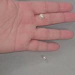 Two sizes ivory pearl scatter veil detail