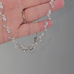 Pear Vine CZ Necklace in Silver or Gold Bridal Fashion Jewelry Prom - Cassandra Lynne
