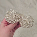 Beaded Wedding Headpiece with Pearls and Jewels