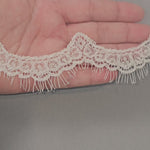 chantilly scallop lace detail