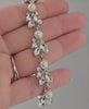 Bracelet of Pearl and Rhinestone Leaf