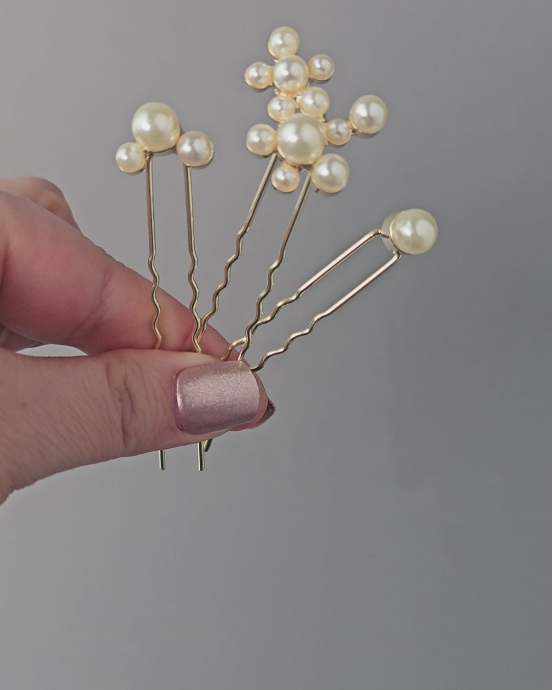 Pearl Bridal Hair Pins Set