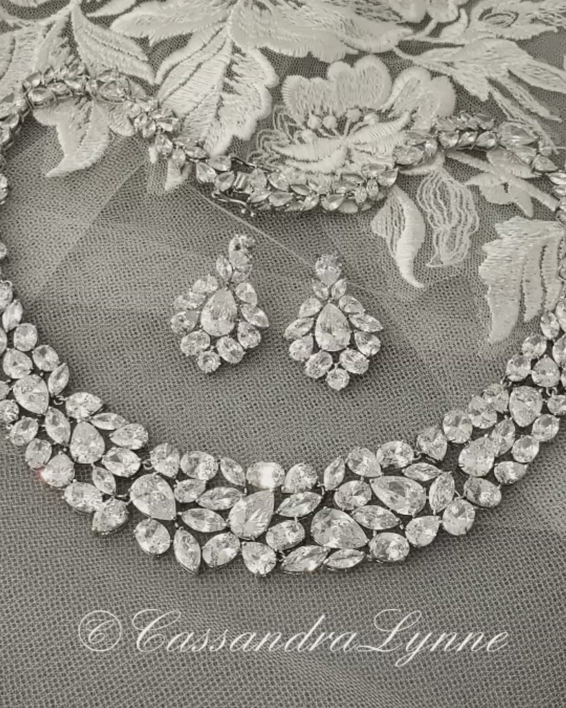 Multi Shape CZ Wedding Jewelry Set