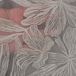 Scalloped Clover Wedding Veil with Sequined Detailed Flowers
