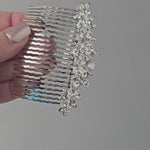 Crystal Hair Comb Floral Wedding Accessories - Cassandra Lynne