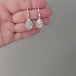 Silver CZ Pave Pear Drop Bling Earrings - Cassandra Lynne