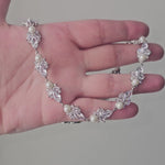 Vintage Inspired Pearl Bridal Necklace and Earrings