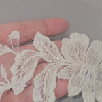 Sequined Lace Mantilla Veil Detail