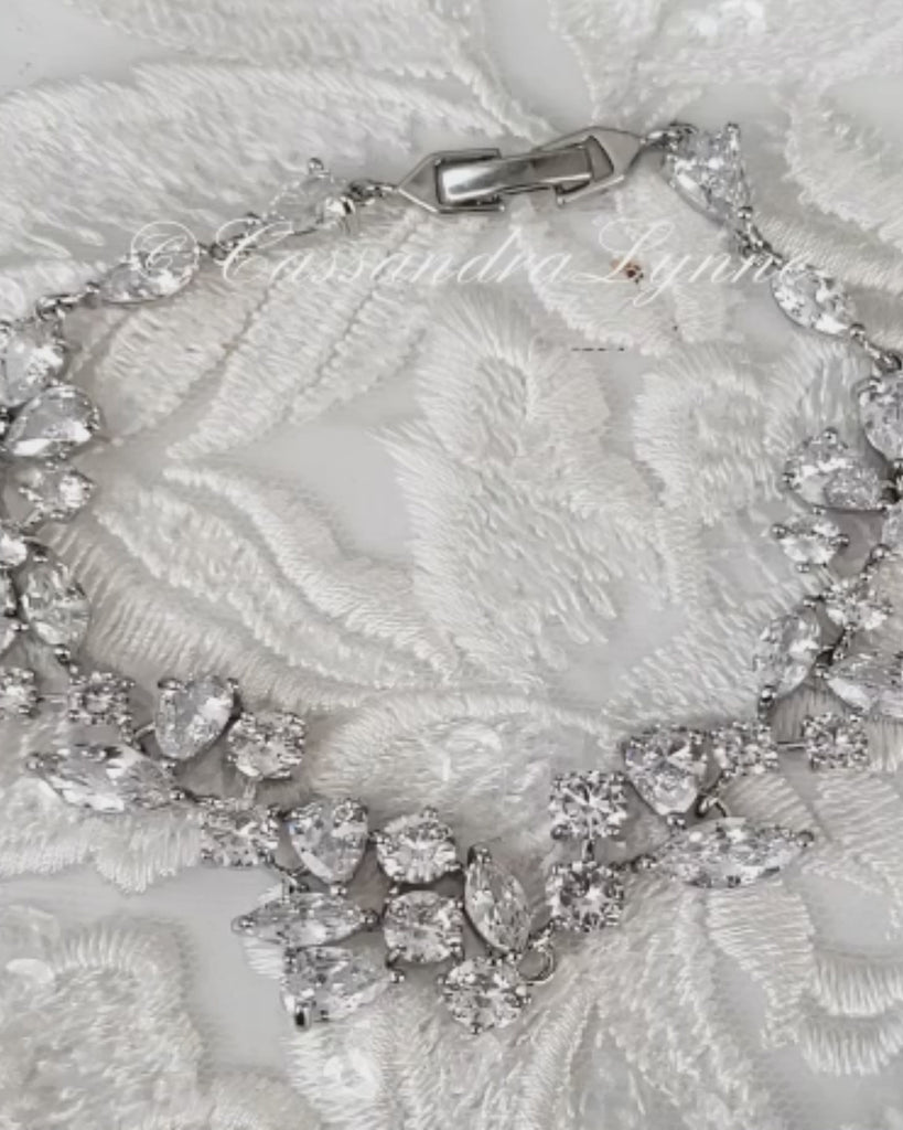 Wedding CZ Bracelet Imitation Diamonds