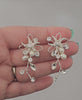 Starfish Beach Wedding Earrings Silver