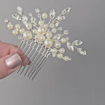 Decorative Bridal hair Comb with Pearls and Crystals Wedding Hair Accessories - Cassandra Lynne