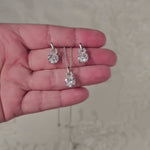 CZ Pendant-and Earrings-Round Brillinat Jewels- Cassandra Lynne