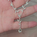 simple crystal necklace and earrings for the bride or bridesmaids from cassandra lynne