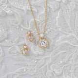Princess Earrings and Pendant Necklace - Necklace Set - Cassandra Lynne