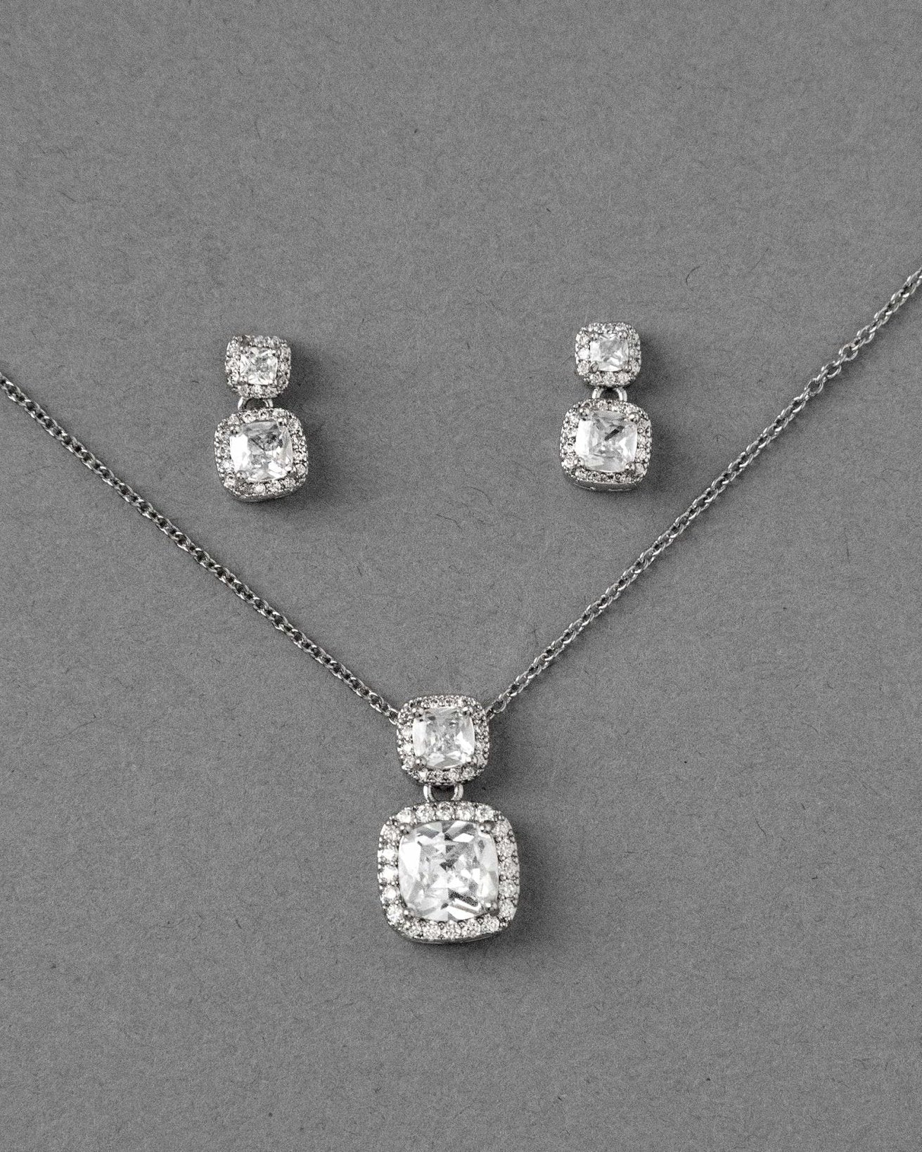 Princess Earrings and Pendant Necklace - Necklace Set - Cassandra Lynne