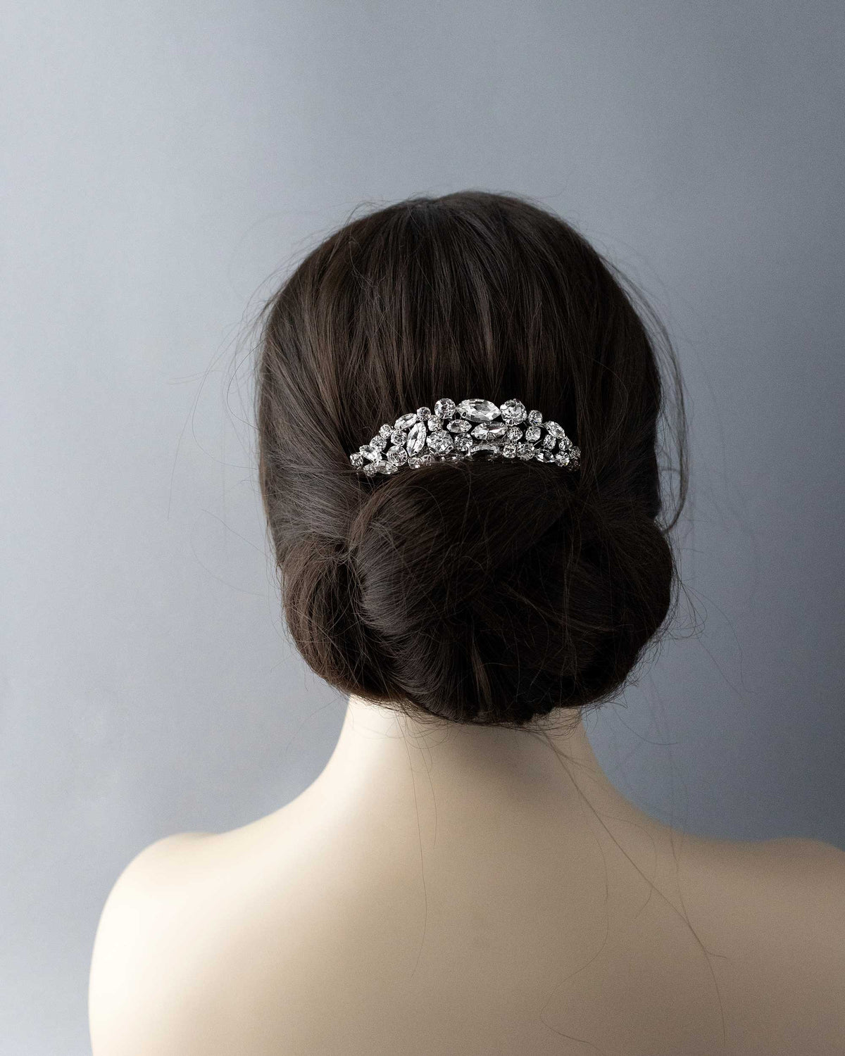 Glamorous Bridal Hair Comb with Multi Rhinestones Cassandra Lynne