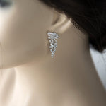 Ribbon Wrapped Marquise CZ Wedding Earrings - Earrings - Cassandra Lynne