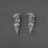 Ribbon Wrapped Marquise CZ Wedding Earrings - Earrings - Cassandra Lynne