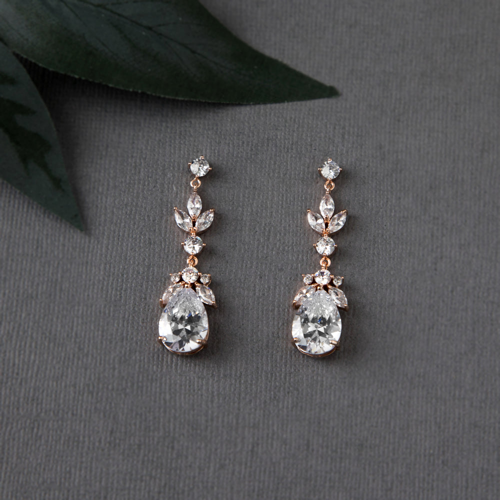 Wedding Day Bridal Earrings Cubic Zirconia and Pearl Page 3 - Cassandra ...