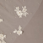 Cathedral Veil With Scattered Lace Pearls and Rhinestones - Cassandra Lynne