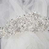 Royal Pearl and Teardrop Crystal Crown - Tiara - Cassandra Lynne
