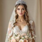 Royal Pearl and Teardrop Crystal Crown - Tiara - Cassandra Lynne