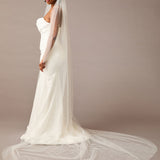Pearl Scattered Cathedral Bridal Veil - Cassandra Lynne