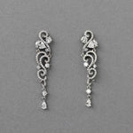 Scrolling CZ Wedding Earrings - earrings - Cassandra Lynne