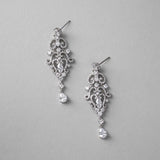 Scrolling Mini Chandelier CZ Earrings - Earrings - Cassandra Lynne