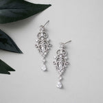 Scrolling Mini Chandelier CZ Earrings - Earrings - Cassandra Lynne