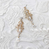 Scrolling Mini Chandelier CZ Earrings - Earrings - Cassandra Lynne