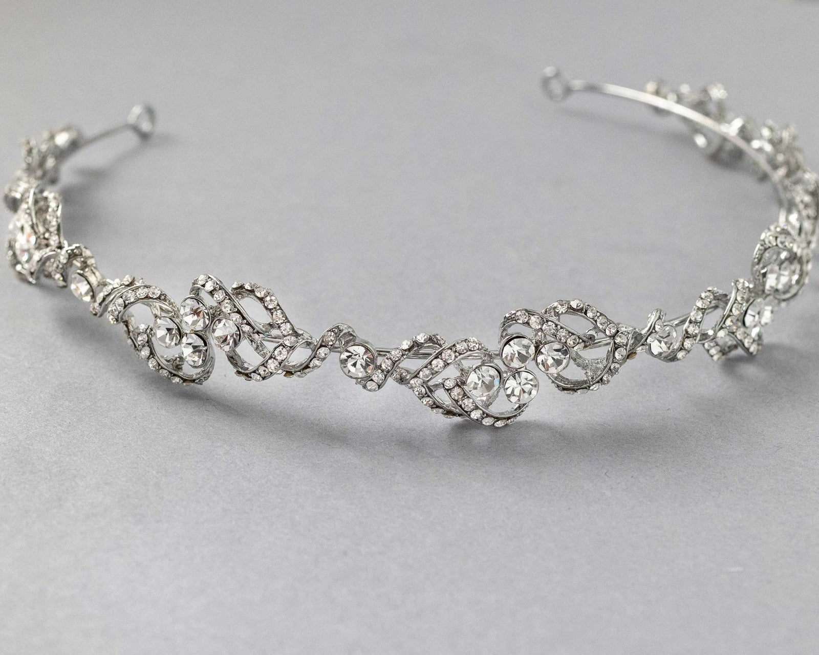 Scrolling Vintage Inspired Bridal Headband - Headband - Cassandra Lynne