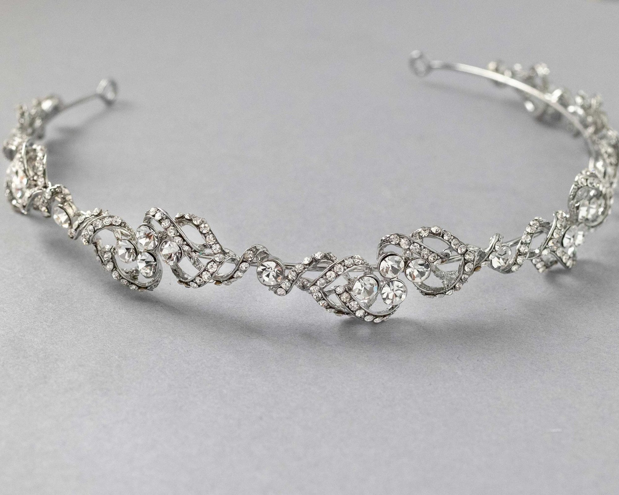 Scrolling Vintage Inspired Bridal Headband - Headband - Cassandra Lynne