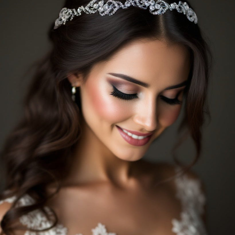 Scrolling Vintage Inspired Bridal Headband - Headband - Cassandra Lynne