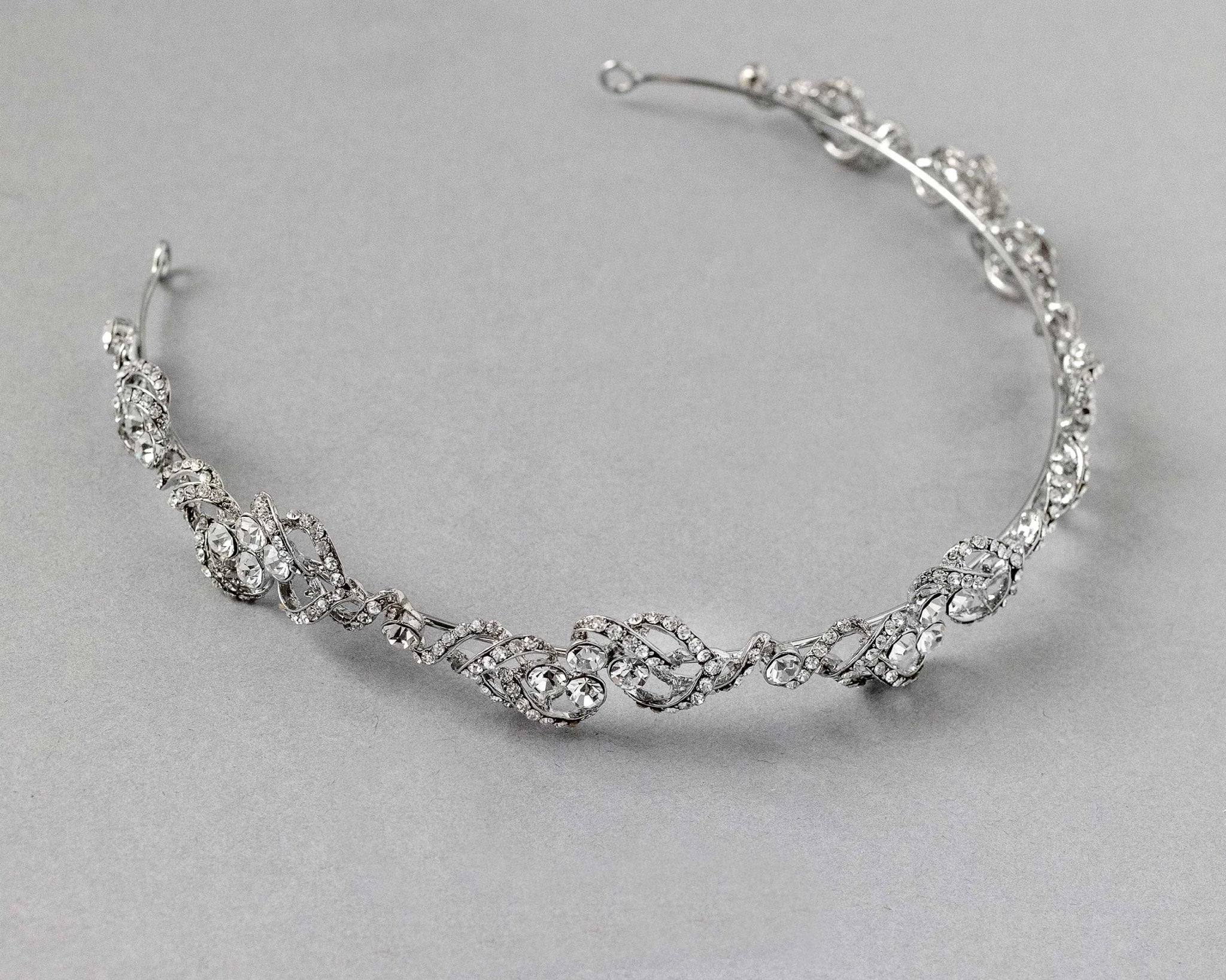 Scrolling Vintage Inspired Bridal Headband - Headband - Cassandra Lynne