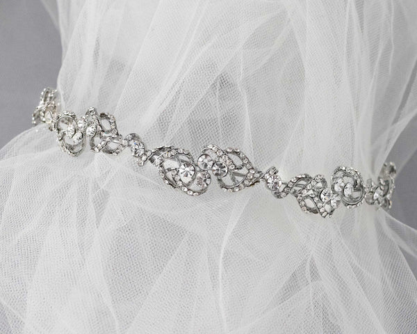 Scrolling Vintage Inspired Bridal Headband