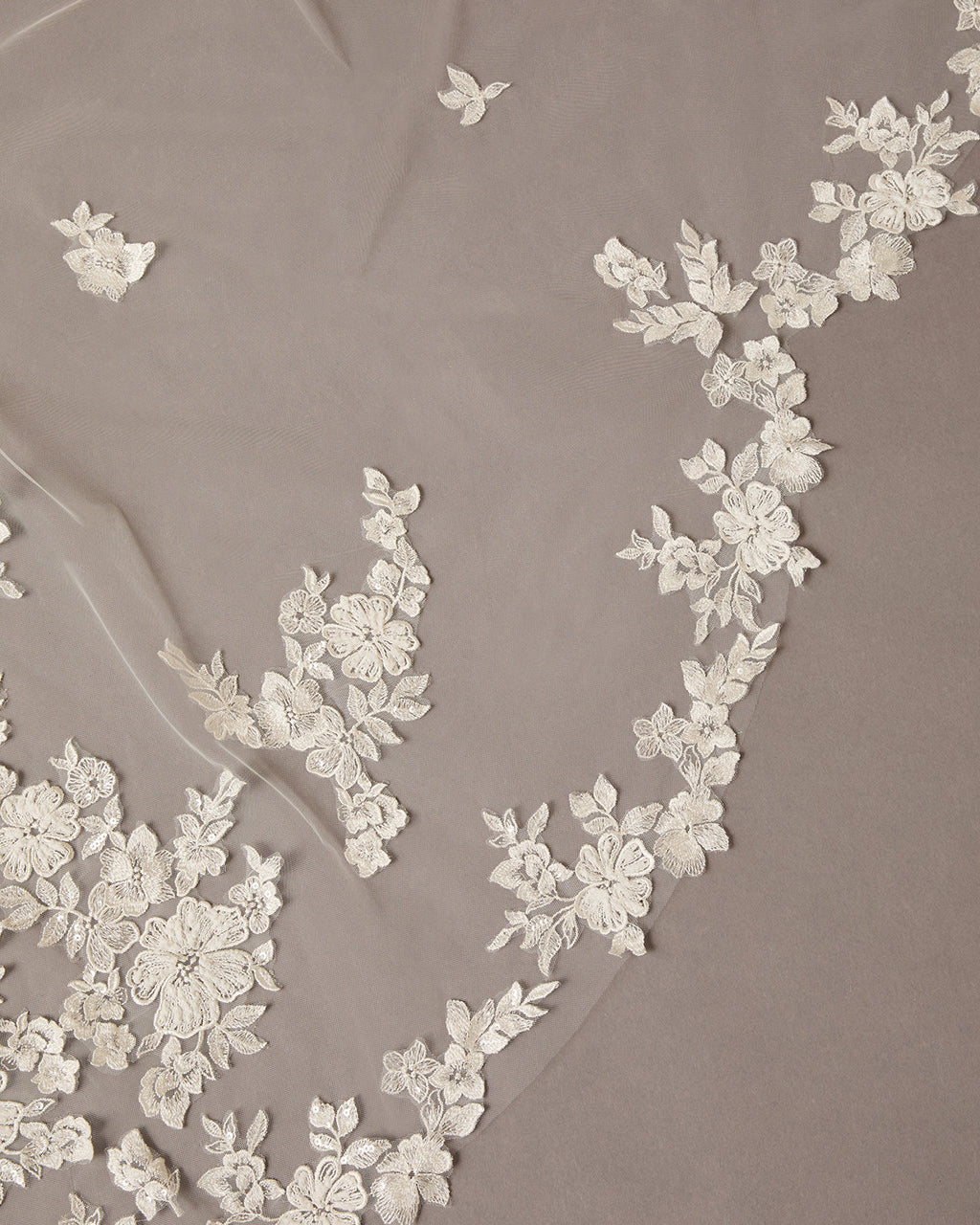 Royal Cathedral Veil With Reversed Scallop and Sequins - Cassandra Lynne
