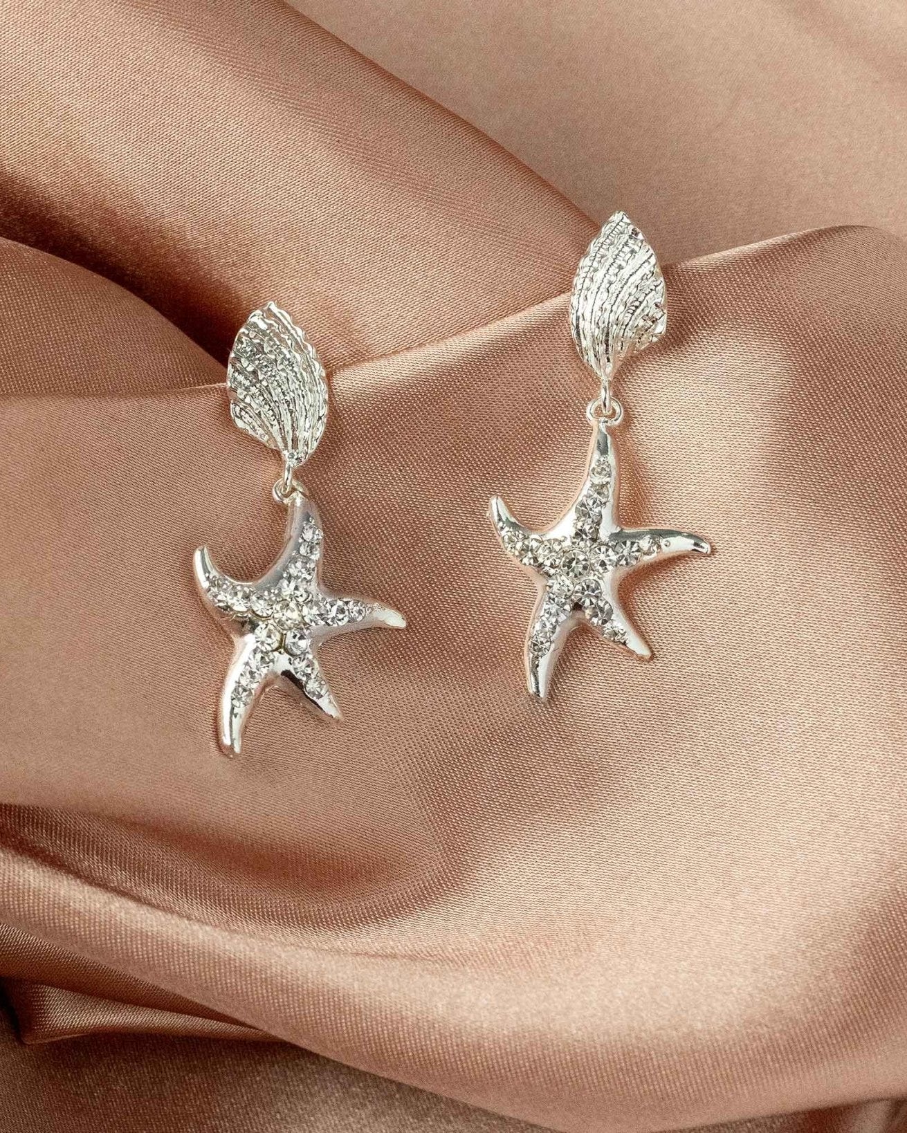 Shells and Starfish Beach Bride Earring Set - Earrings - Cassandra Lynne