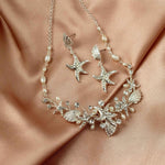 Shells and Starfish Pearl Necklace Set - Necklace Set - Cassandra Lynne