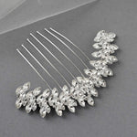 Silver Arched Bridal Veil Comb - Hair Combs - Cassandra Lynne