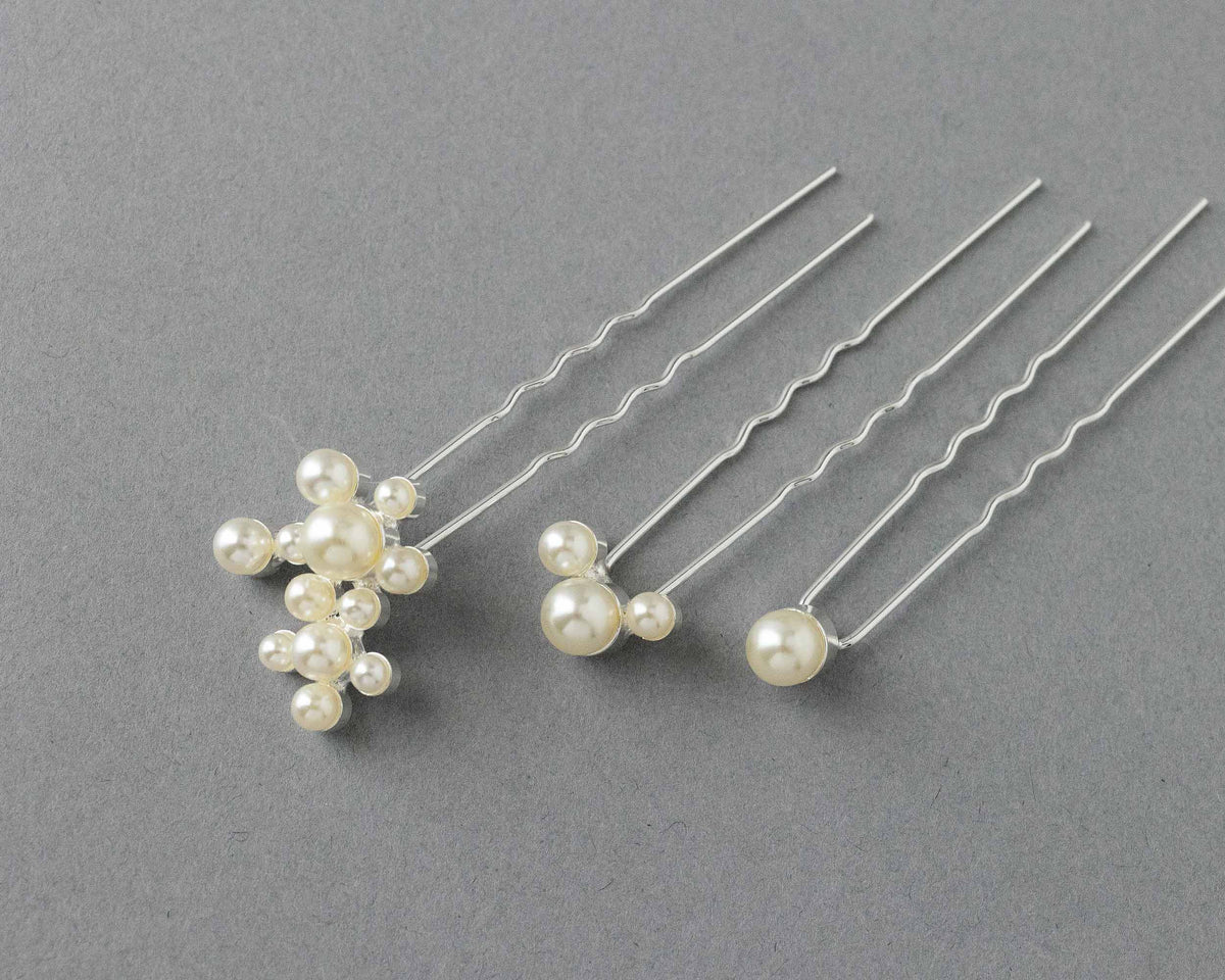 Pearl Bridal Hair Pins Set - Cassandra Lynne