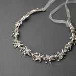 Beach Wedding Headpiece of Gold or Silver Starfish