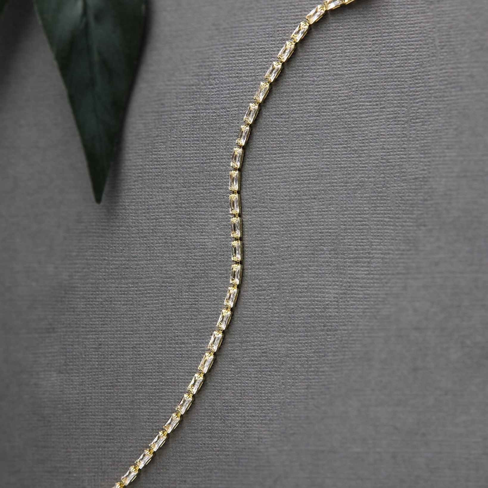 Simple Baguette CZ Bracelet - Bracelet - Cassandra Lynne